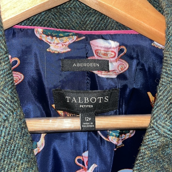 Talbots Petites Aberdeen Tweed Blazer 12P - Picture 4 of 8